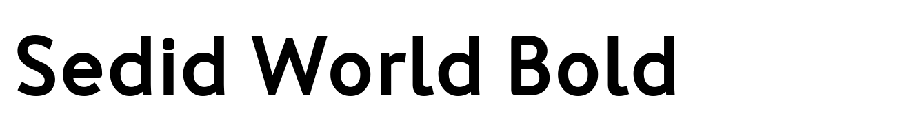 Sedid World Bold